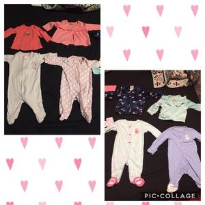Baby girl clothes & bibs sizes newborn-9 months